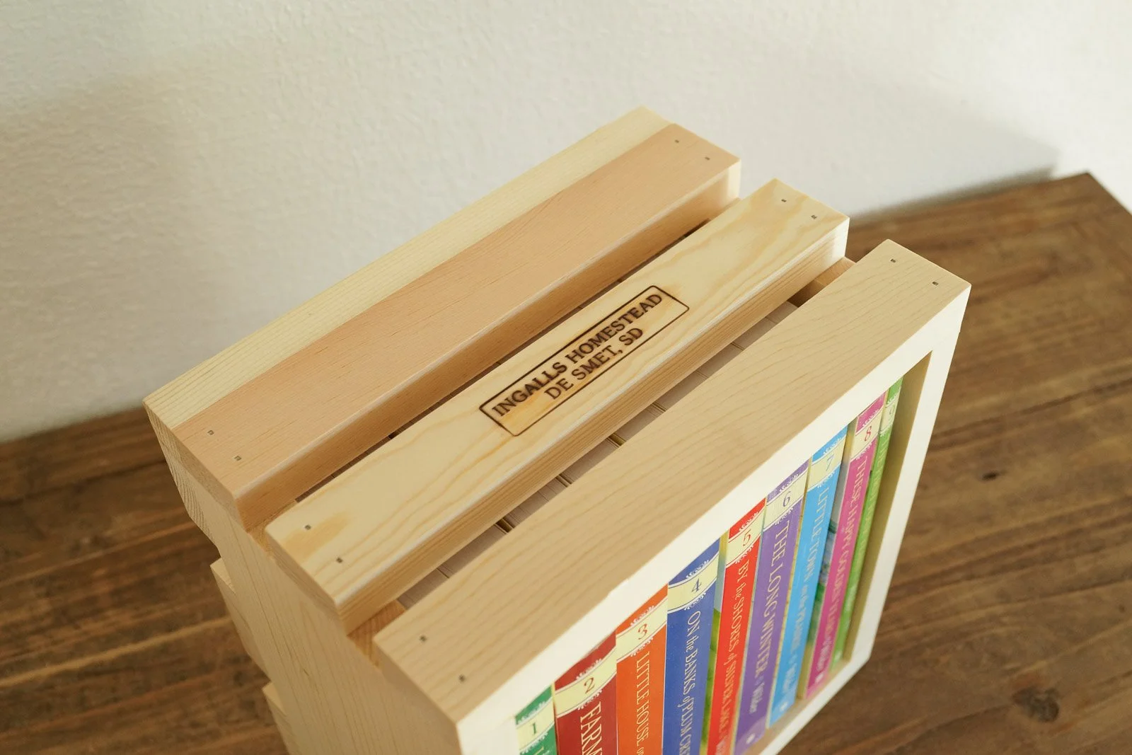 Color Edition Paperback Little House Nine-Book Set In Wooden Crate